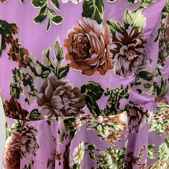 NWT ASTR The Label Midi Dress Size M One Shoulder Satin Mermaid Coquette Velvet - Picture 4 of 15